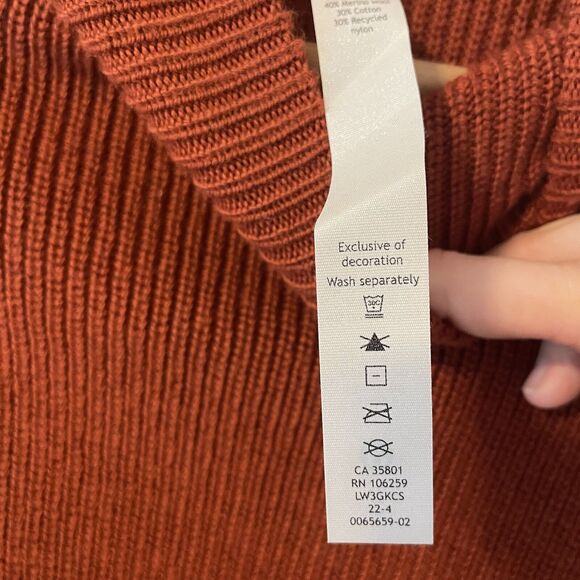 Lululemon Women’s Merino Wool Blend Ribbed Turtleneck Sweater Oversized Sz 2 - Picture 8 of 11